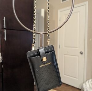 Chanel Coco Crush GWP Phone Card Holder Crossbody Black